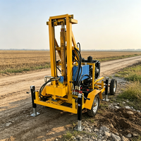 Foreuse de puits d'eau portable 22 CV avec mouvement flexible pour zones isolées