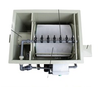 Machine de microfiltration par osmose inverse pour aquaculture, filtre à tambour entièrement automatique à circulation d'eau, pompe de relevage des eaux usées avec moteur