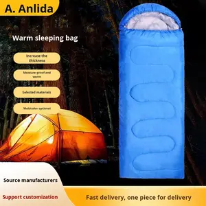 Sac de couchage enveloppe pour le camping transfrontalier, hiver, extérieur, adulte, épaissi, imperméable, voyage, alpinisme, anti-salissure, 700g - Product Image 2