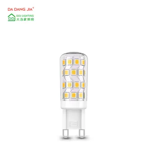 G9 एलईडी बल्ब dimmable 3.5w गर्म सफेद 3000k 110v-130v 300lm g9 bi पिन होम लाइटिंग के लिए