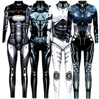 Nouveau costume de cosplay de robot Echo imprimé en 3D pour Halloween, combinaison ajustée en polyester pour hommes