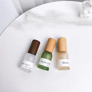 Nuevo Diseño, Botella de Spray de 10ml/15ml con Tapa de Madera, Dispensador de Perfume de Vidrio Esmerilado, Botella Vacía para Maquillaje, Botella de Repuesto - Product Image 4