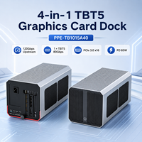 Thunderbolt 5 Dock 120Gbps EGPU Enclosure 8K*60Hz DP2.1 PCIe X16 untuk Laptop Seri RTX 50/40 85W PD