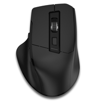 Souris d'ordinateur ergonomique 2.4Ghz + BT double mode 4000 DPI récepteur USB Plug Play 2.4G connexion sans fil LED rétro-éclairé Design moderne