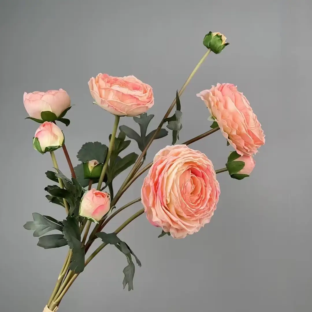 2024 di fiori artificiali caldi della rosa di Jiutou fiore di loto della strada della montagna della neve per il matrimonio