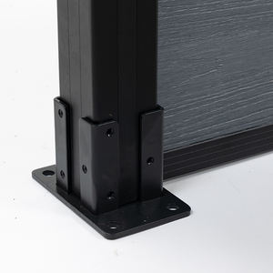 3D огнестойкий WPC Садовый Забор из алюминия, легко собираемый открытый ферма, использование нового природного давления, обработанный стальной металлический забор - Product Image 3