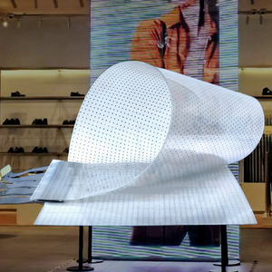 Pantalla LED flexible transparente holográfica para columna - Product Image 1
