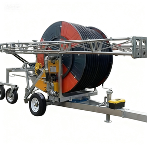 Treuil d'irrigation <span class=keywords><strong>de</strong></span> terres agricoles automoteur à grande échelle entièrement automatique arroseur Mobile Truss Pe matériel pour serre - Product Image 5