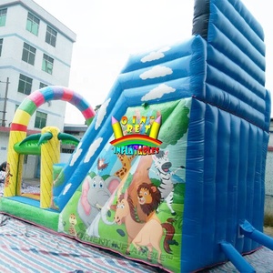 Inflables de Oriente, <span class=keywords><strong>Tobogán</strong></span> de parque Safari inflable personalizado popular caliente, <span class=keywords><strong>tobogán</strong></span> de parque zoológico inflable de bosque salvaje con arco - Product Image 6