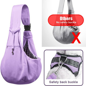 Free sample Carrier Handbag Suitable for Cats Breathable <b>Pet</b> Shoulder <b>Sling</b> Bag Outgoing Travel Carrier Bag Folding <b>Pet</b> Carrier - Product Image 4