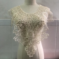 Broderie Indienne Fleur Col Rond Dentelle Crochet Applique LT2415A