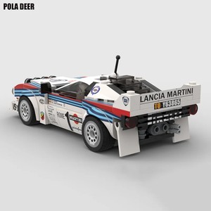 Poladeer 244 Piezas, Bloques de Construcción de Plástico ABS, Coche de Rally Lancia <span class=keywords><strong>037</strong></span> Martini, Juguete de Ensamblaje, Rompecabezas, <span class=keywords><strong>Modelo</strong></span>, Regalo - Product Image 2