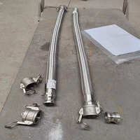 Raccord de tuyau 304L treillis métallique en acier inoxydable flexible soufflet bride métallique tuyau tressé