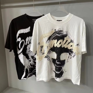 T-shirt da <span class=keywords><strong>uomo</strong></span> MIXED EMOTION personalizzate di alta qualità, estive, tinta unita, in cotone, girocollo, sportive, da stampare - Product Image 1
