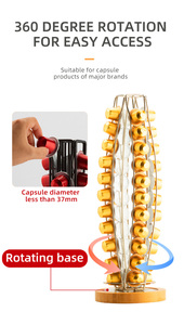 Support de <span class=keywords><strong>Capsules</strong></span> de Café Rotatif à 360°, Support de <span class=keywords><strong>Capsules</strong></span> de Café en Forme de Cactus, Support de <span class=keywords><strong>Capsules</strong></span> <span class=keywords><strong>Nespresso</strong></span> - Product Image 5