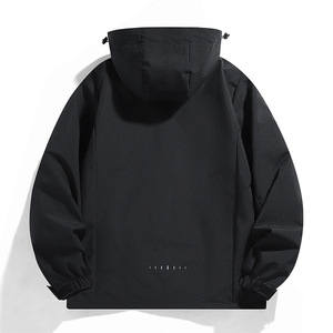 Unisex Windproof Waterproof Outdoor <b>Jacket</b> With Hood Breathable <b>Lightweight</b> For Hiking Running Spring Autumn Wear - Product Image 2