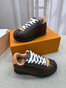 Scarpe da Corsa Vintage Unisex a Taglio Basso Marroni con Dettagli a Contrasto, Leggere e Comode per Camminare, Uso Quotidiano Urbano, in Mesh Traspirante, Tendenza <span class=keywords><strong>Moda</strong></span> - Product Image 3