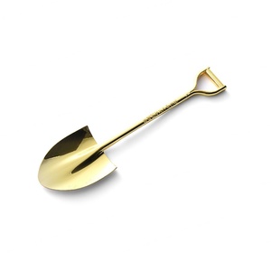 Cuchara de Oro para Yogur y Helado con Diseño de Pala de Lujo y Decoración Moderna - Product Image 1