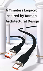 Cable de Datos Tipo-C Ecológico de Carga Rápida 2A, 60W 100W 240W, Silicona Compuesta, Cobre Puro, Multipuerto, Regalo Personalizado - Product Image 5