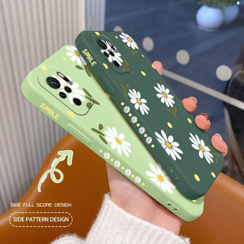 Fashion Small Fresh Flower Silicone Phone Case for Samsung M32 M52 A53 M33 for Samsung A52Shockproof Silicone Cover