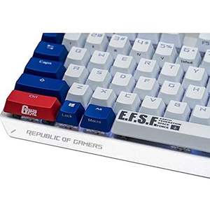 คีย์บอร์ดเกมมิ่ง Asus Rog Strix Scope Tkl Gundam Edition แบบมีสาย ไร้ปุ่มตัวเลข ไฟ RGB ปรับแต่งได้ ป้องกันการกดผิดพลาดพร้อมกัน - Product Image 3