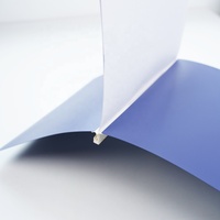 Classeur à anneaux rotatif A4, classeur à clips PP, dossier rotatif côté ouvert couleur fraîche tri de documents d'affaires, stockage, dossier de portefeuille, nouveauté