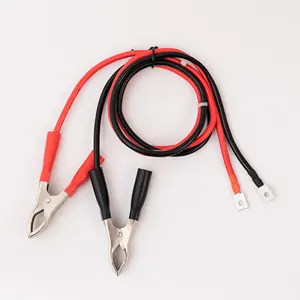 Battery Jumper Wire with Alligator clip for Car Charging with Cable 12v Soldering Connection Car Battery Clip Crocodile Clamps