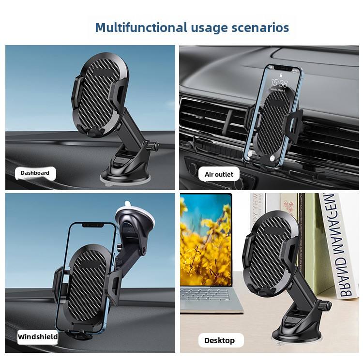 Miracase C36P Car Phone Holder - Universal Dashboard Windshield Air Vent Mount for All Smartphones