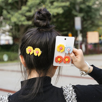 Vente en gros de petites marguerites colorées, accessoires pour cheveux, barrettes pour filles, pinces à cheveux pour décoration de cheveux pour femmes