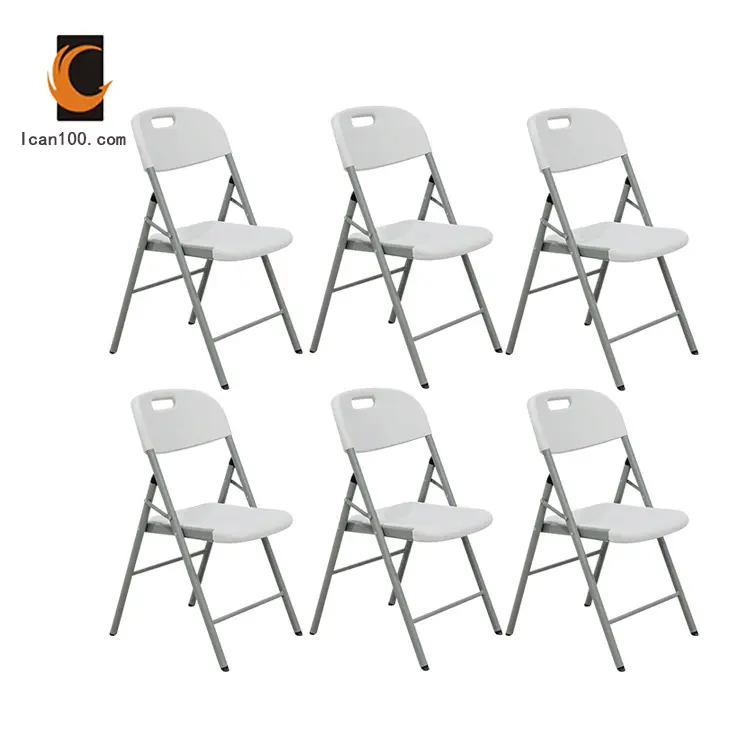 Factory Direct Selling Plastic White Resin Folding Chairs Wholesale Wedding Chair Foldable Plastic Chair