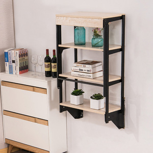<span class=keywords><strong>Mesa</strong></span> plegable multifuncional para comedor, estante telescópico sencillo y moderno, montado en la pared - Product Image 2