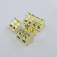 Bornes de connexion plaquées or pour amplificateur, 4P, à souder sur circuit imprimé, pour audio