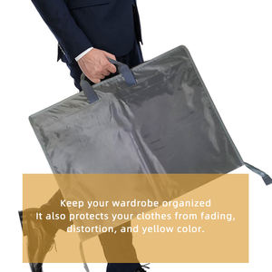 กระเป๋าเสื้อผ้านอนวูฟเวนแบบแขวนทนทานปรับแต่งได้สำหรับชุดสูทผู้ชายส่งตรงจากโรงงานเพื่อจัดเก็บในตู้เสื้อผ้า - Product Image 4
