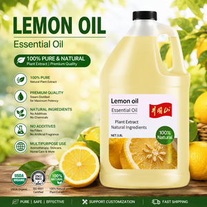 Aceite Esencial de Limón Destilado al Vapor, Puro y Natural, para Aromaterapia, Cuidado del Cuero Cabelludo, Cuidado de la Piel y Uso Doméstico Multipropósito - Product Image 1
