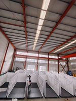 Conteneur pliable en acier, structure à 1 porte, porte à enroulement de 20 pieds, unité mobile et portable pour usage en usine, entrepôt de stockage
