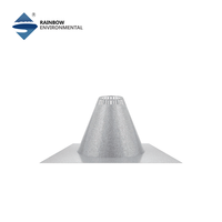 Kit de ventilation pour poêle à granulés Rainbow Chimney 3" en acier inoxydable Galvalume, comprenant des tuyaux adaptateurs pour appareil, des coudes, des raccords en T, des bouchons et un capuchon de cheminée