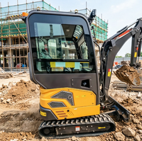 Mini-excavatrice hydraulique compacte de 2430 kg |   Moteur EPA Kubota et Engin de terrassement sur chenilles certifié CE, Vente directe usine