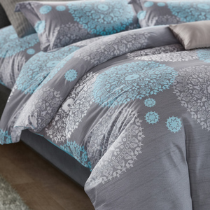 Glory-Home Juego de fundas de edredón con estampado moderno tejido tamaño King de 3 piezas, fundas de almohada de algodón suave en Polonia, juego de cama - Product Image 2