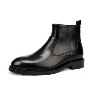 Botas de Cuero para Hombre, Nuevas, Otoñales, de Caña Alta, de Piel Vacuna, Antideslizantes, Clásicas, para Trabajo y Exteriores - Product Image 5