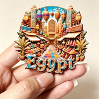 Aimants de réfrigérateur 3D en résine Afrique Égypte, souvenirs touristiques, autocollants pour réfrigérateur, artisanat, cadeaux, articles de décoration