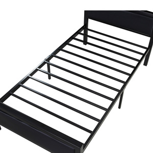 Commercio all'ingrosso Ultimi disegni design moderno mobili Per La Casa <span class=keywords><strong>in</strong></span> <span class=keywords><strong>ferro</strong></span> singolo letto di base per la camera da letto di schiuma PU <span class=keywords><strong>testiera</strong></span> - Product Image 5