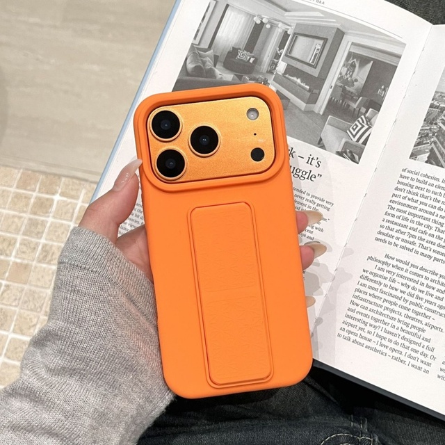 For Iphone 17 Air Foldable Stand Phone Case for Iphones 16 15 Pro Max Phone Accessories for Iphone 17 Case Mobile Phone Cases