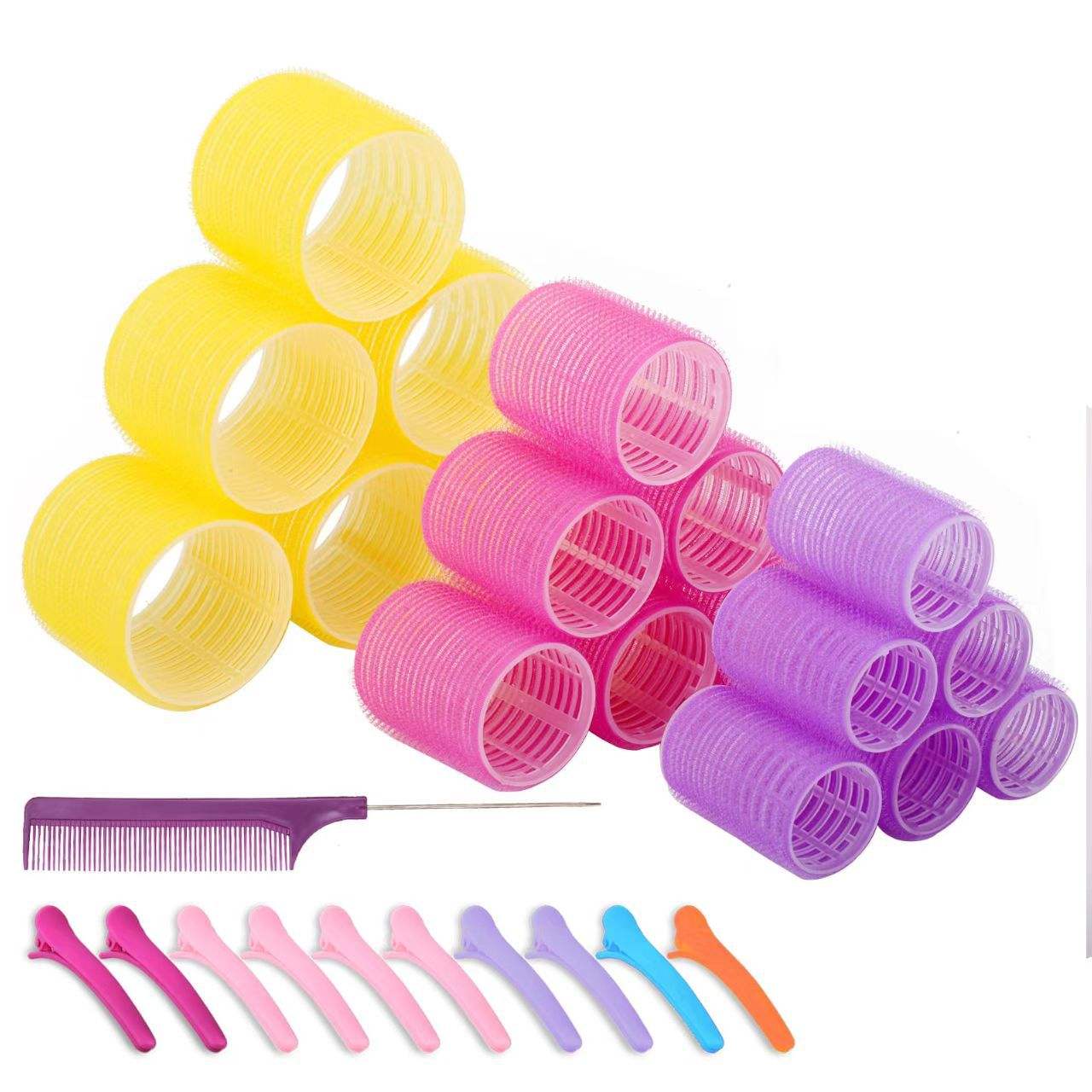 (6.4y+4.8p+3.6p)*6pcs+comb+10clips