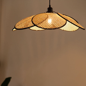 Lámpara Colgante de Estilo Japonés de Bambú Hecha a Mano de Guyue Lighting Factory, 1 Fuente de Luz para Restaurante, Dormitorio, Sala de Estar - Product Image 3