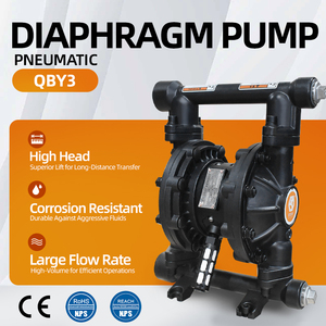 Bomba Neumática de Diafragma GODO QBY3-20G 3/4'' de Acero Fundido y Cerámica para Transferencia de Aguas Residuales, Accionada por Aire - Product Image 5