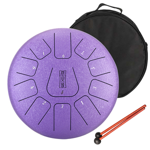 Tambour à langue en acier Hluru, 11 notes, 10 pouces, instruments de musique à percussion, avec bosse, THF11-10 - Product Image 5
