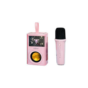 Altavoz de Karaoke portátil K3M de bajo precio, Subwoofer, luz RGB, inalámbrico, Bluetooth, transparente, altavoz Mecha con micrófono - Product Image 5