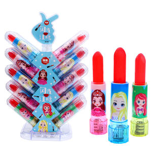 Putri permen pelembap bibir Glitter Lipstik Lollipop mainan kotak anak-anak selebriti Internet makanan ringan grosir santai anak-anak keras - Product Image 3