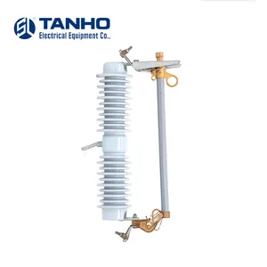 TANHO expulsion drop-out fuse cut out 11KV 15kv 20kv 33kv 36kv 200 amps cut out fuse drop out electric porcelain fuse cutout