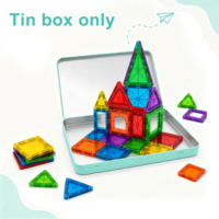 Fabricant de boîtes en métal pour jouets d'enfants sur mesure, emballage métallique, boîte rectangulaire en métal pour le rangement des jouets éducatifs magnétiques